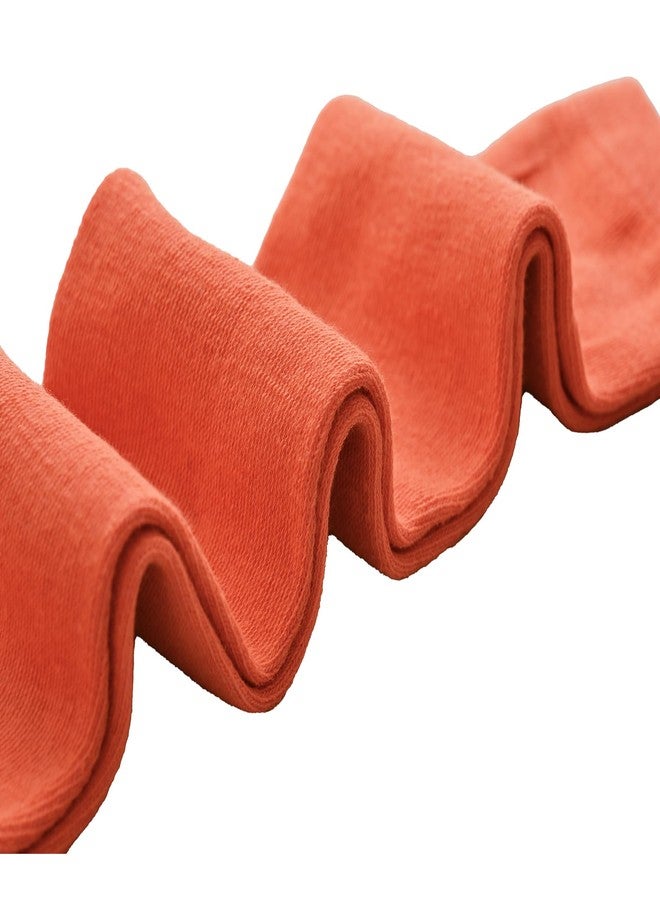 Prupoky Orange Knee High Socks for Women Costume Orange Knee Socks Womens Tube Thigh High Long Sock 2 Pack Sock - Image 4